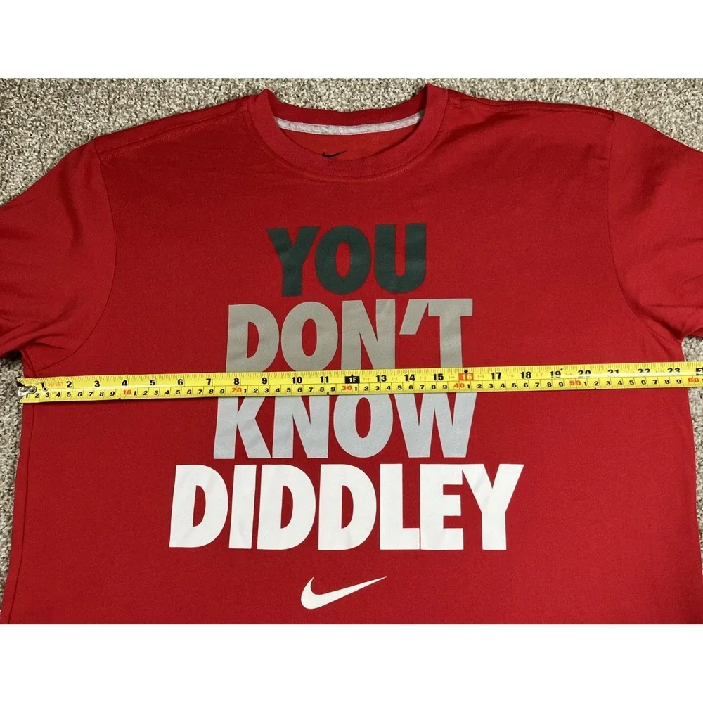 Nike Dri Fit You Don't Know Diddley Red T-Shirt Men's‎ XL  Bo Diddley